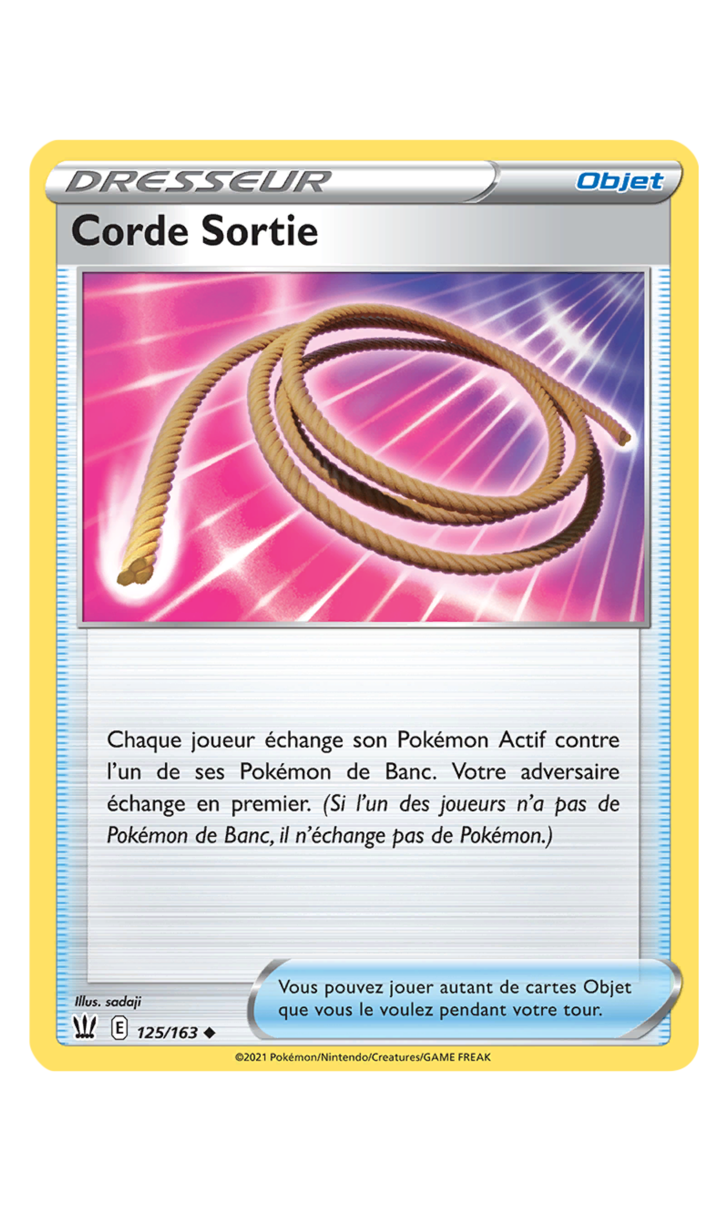 Corde Sortie